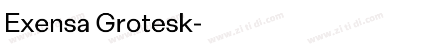 Exensa Grotesk字体转换